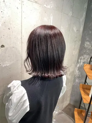 ミディアム カラー ベージュカラー💖 やすひろのヘアスタイル