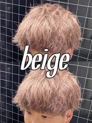 カラー パーマ/ダブルカラー ブリーチ⭐️海斗のヘアスタイル