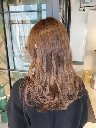 セミロング ベージュカラー🕊️ 新潟駅/谷口大海のヘアスタイル