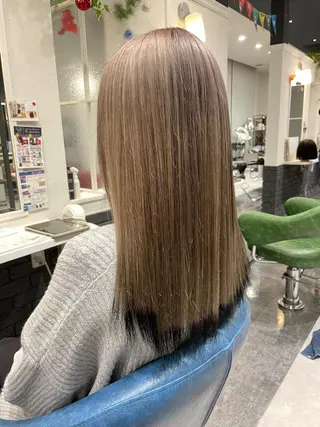 セミロング カラー TELAHAIR 副代表　菊池謙のヘアスタイル