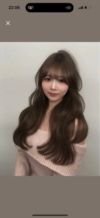 ロング 🎀 うる艶透明感 カラー / 錦糸町のヘアスタイル