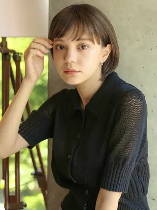 ショート カラー パーマ ANDREY 表参道 ショート×髪質改善のヘアスタイル