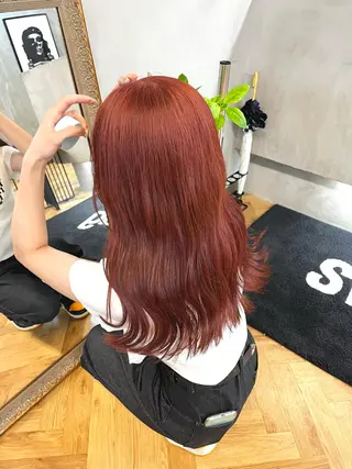 セミロング カラー ヘアアレンジ esu西梅田所属・ena/ブリーチなし 透明感・レイヤー🎀のヘアスタイル