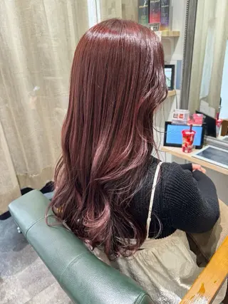 ロング カラー est-r.Fukuoka 福岡博多店所属・arisa/艶カラー /透明感カラーのヘアスタイル