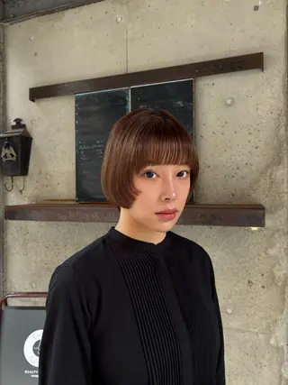 ショート 水原波津輝/ボブ /ニュアンスパーマのヘアスタイル