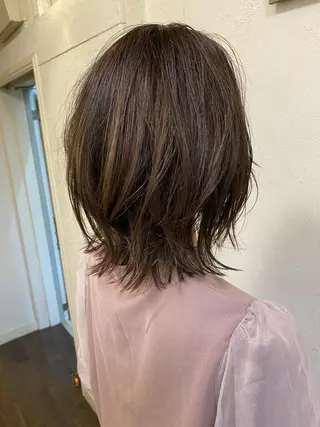 ミディアム カラー パーマ 小顔ショート✁ ⁂Yukari⁂のヘアスタイル