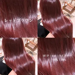 セミロング カラー 艶カラー🩵中久保 舞優🩵のヘアスタイル