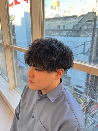 パーマ メンズ 長島美織 /透明感カラーのヘアスタイル