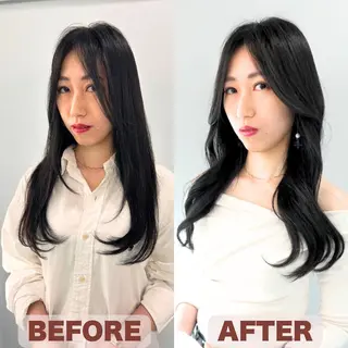 ロング Endearing 銀座/レイヤーカットのヘアスタイル