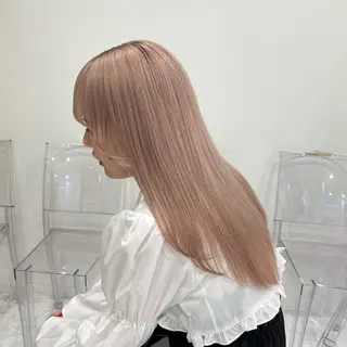 ミディアム カラー 🎀🧁ダメージレス 艶髪カラー🧁🎀のヘアスタイル