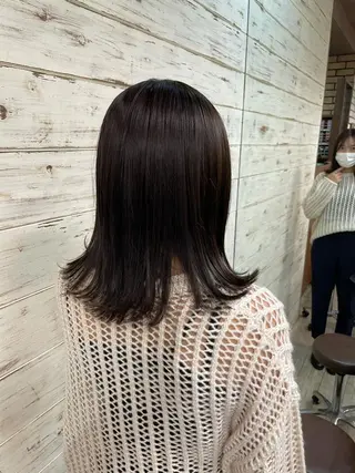 ミディアム カラー 高橋 みく/ minim 暖色のヘアスタイル