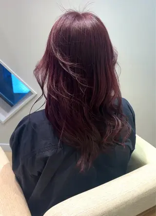 ロング カラー M.slash  元町店所属・カット／艶カラー みゆ🥣🫧🩵のヘアスタイル