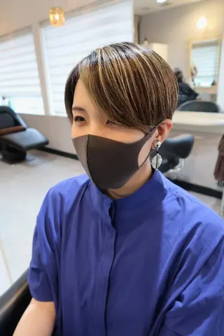 ショート カラー tenny調布 いしまつのヘアスタイル