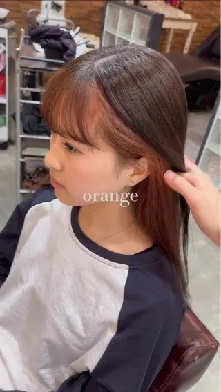 ロング カラー little×PORTO 元町店所属・藤本 あさひのヘアスタイル