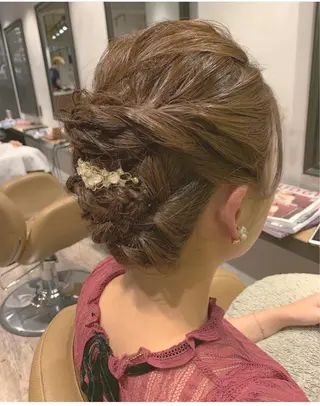 セミロング カラー ヘアアレンジ レイヤーカット/髪質 改善/矯正🤍吉田のヘアスタイル