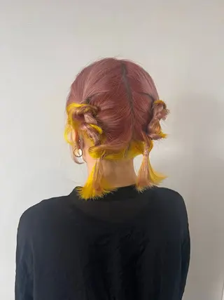 カラー ヘアアレンジ AYUMI/ブリーチ モデル募集中🌻🐝のヘアスタイル