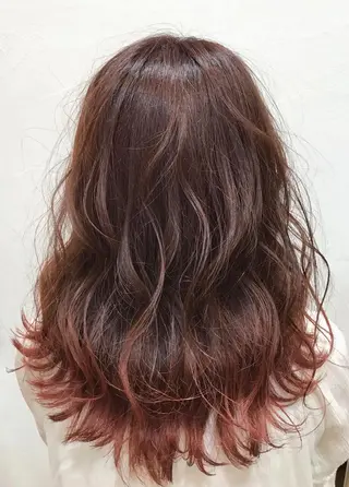 セミロング カラー メンズカット特化柏駅 徒歩3分LOUのヘアスタイル