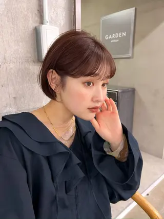 ショート カラー 🩰ボブ/暖色カラー 田實 紗和 🥑🫧のヘアスタイル
