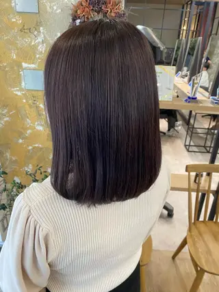 ミディアム Misaki ║ツヤカラーのヘアスタイル