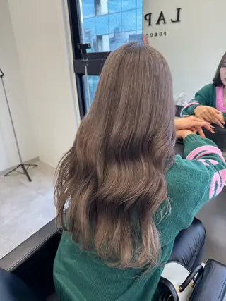 ロング カラー エクステ/ベージュ 韓国ヘア/KENTAのヘアスタイル