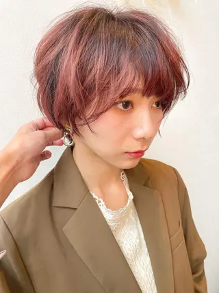 ショート カラー 髪質改善/ブリーチ 田代 龍我のヘアスタイル