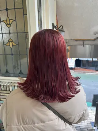 ミディアム 【艶髪カラー】 omiのヘアスタイル