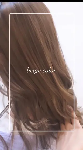 セミロング カラー 艶質改善/縮毛矯正 ササキナツミのヘアスタイル