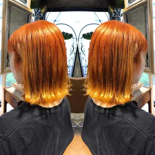 ミディアム カラー パーマ ヘアアレンジ メンズ キッズ ネイル マツエク・マツパ サロンドミルク 原宿のヘアスタイル