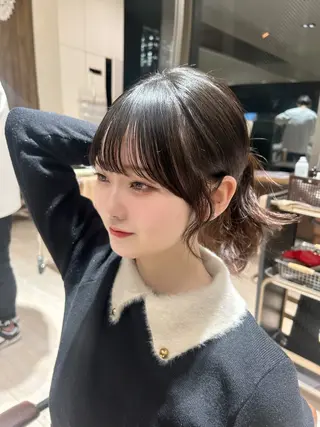 🎀大竹美侑／顔まわ りカット／レイヤーのヘアスタイル