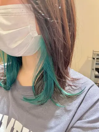 ミディアム カラー 縮毛矯正×艶カラー /中村勇太のヘアスタイル