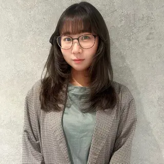 セミロング AI TOKYO　S所属・mizuki 【韓国レイヤー】のヘアスタイル