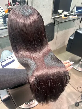 ロング カラー 透明感カラー ✨ 韓国艶髪💗菅原のヘアスタイル