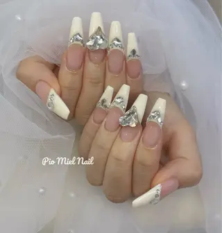 ネイル momo 長さだしのネイルデザイン