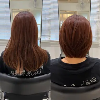 ショート 縮毛矯正/髪質改善 /レイヤー/韓国のヘアスタイル