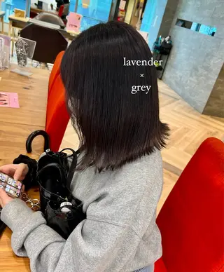 ミディアム 加納千華 /ボブ/ぱつっとボブのヘアスタイル