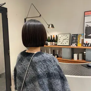 ショート パーマ 酸性縮毛矯正/ ホッタケイシのヘアスタイル