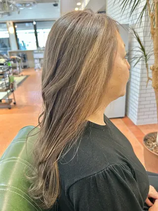 ロング カラー 石井 佑樹のヘアスタイル