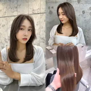 ロング カラー 髪質改善/韓国ヘア レイヤー/新宿/ロミのヘアスタイル