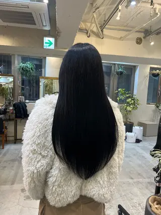 ロング 韓国レイヤーカット/ ハイトーン/マアヤのヘアスタイル