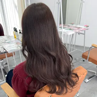 ロング カラー ヘアアレンジ ブリーチなしカラー /ベージュ/安形翔のヘアスタイル