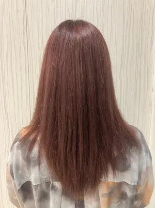 セミロング カラー 永倉 はるかのヘアスタイル