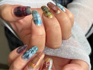 メンズ ネイル akari✨ 韓国風、メンズネイルのネイルデザイン