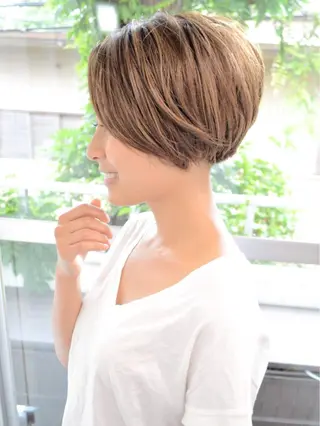 ショート カラー 小顔ショート✁ ⁂Yukari⁂のヘアスタイル
