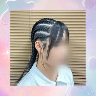 ロング ヘアアレンジ キッズ レオン所属・本橋 琴実のヘアスタイル