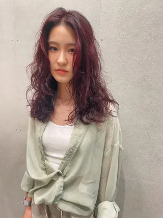 ミディアム パーマ 過ごしやすい美容室 でありたいのヘアスタイル