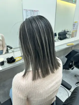 ミディアム カラー ヘアアレンジ 久米 治仁のヘアスタイル