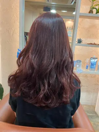 ロング カラー 黒井 瑠菜のヘアスタイル