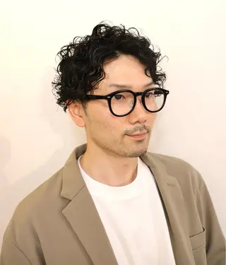 パーマ メンズ メンズスタイル HOSOKAWAのヘアスタイル