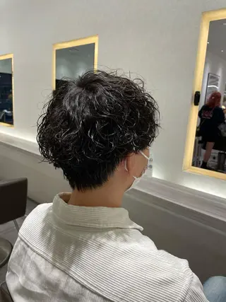 ショート パーマ メンズ Reginavita栄所属・メンズ特化/ 本日空き○/岡本一真のヘアスタイル