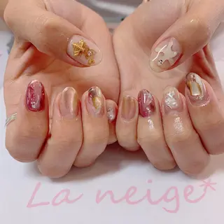 ネイル La neige* yuki 🥯🍑のネイルデザイン
